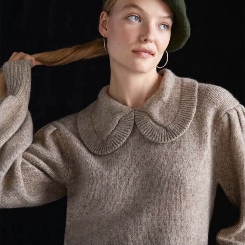 Anthropologie ASTR THE LABEL Dashwood Peter Pan Collar Sweater